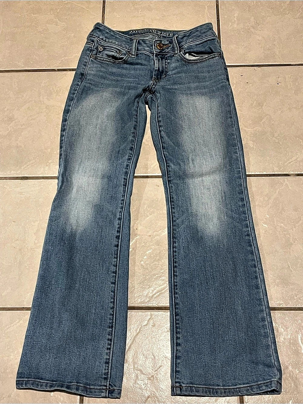 American Eagle Outfitters Favorite Boyfriend Jeans Blue Size 0